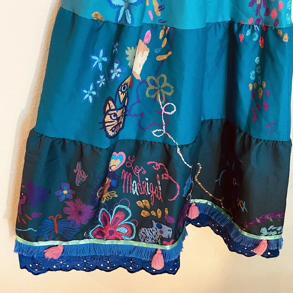 Disney Store Encanto Mirabel Deluxe Costume Dress Girls‎ Size 9/10